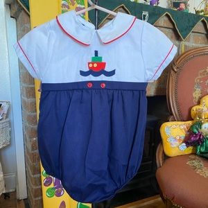 Vintage Robert Jackson Infant Boys Shortall size 24 months